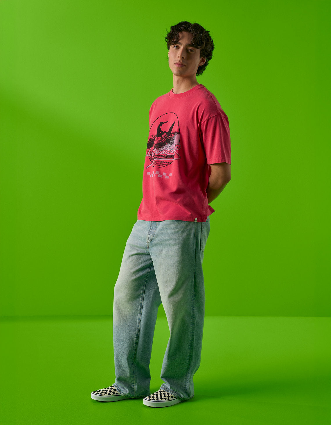 Camiseta gráfica Ae x Jorge Campos - Rosa 1187_5807_626_os