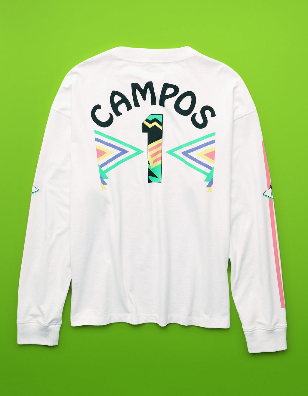 Camiseta gráfica de manga larga Ae x Jorge Campos - Blanco 1187_5810_100_b