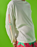 Camiseta gráfica de manga larga Ae x Jorge Campos - Blanco 1187_5810_100_os
