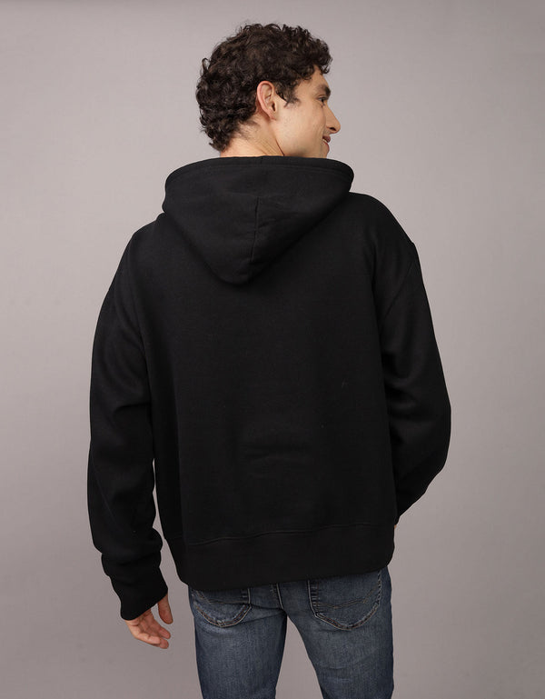 Buzo con Capucha Manga Larga con gráfico Hombre AE - Negro