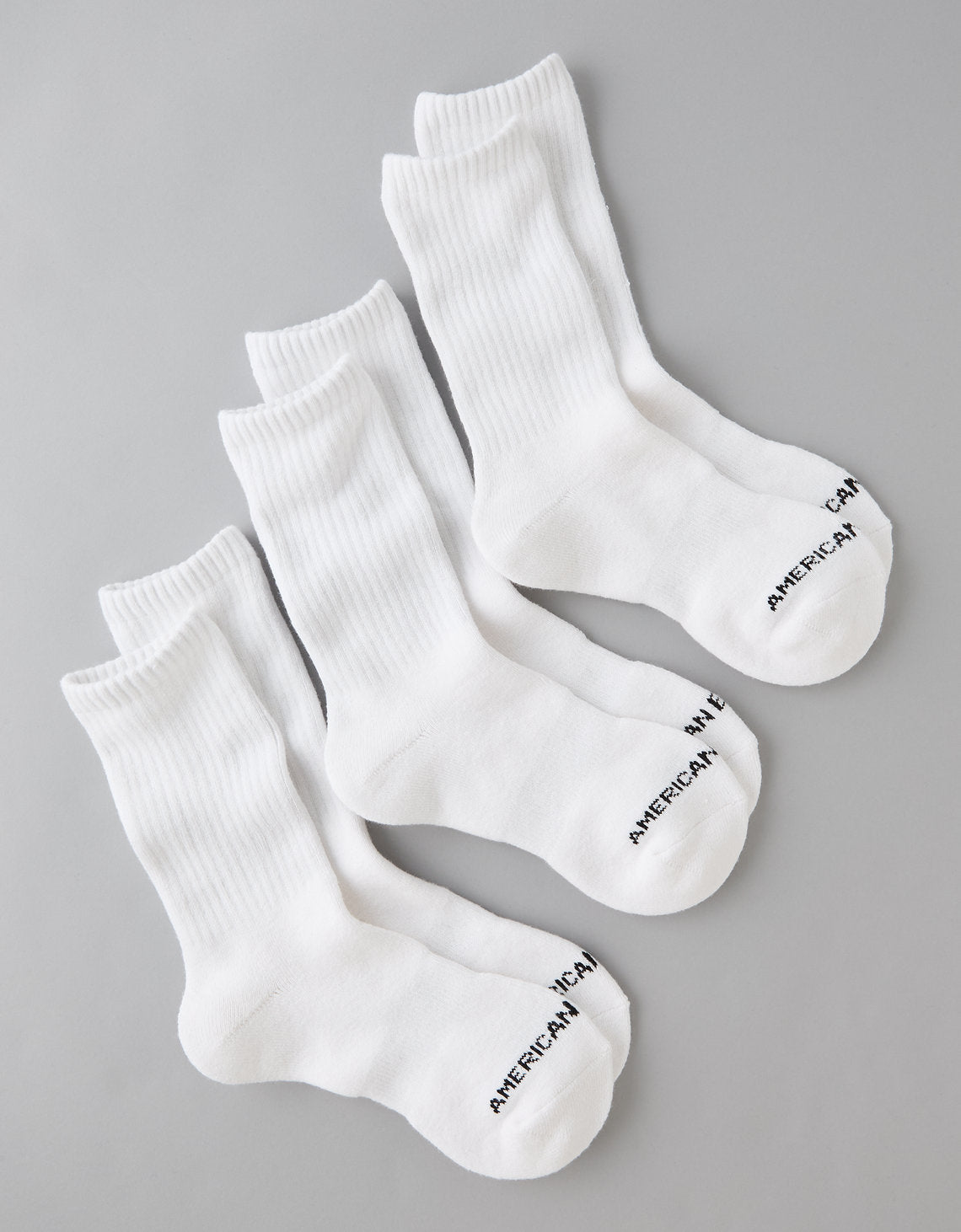 Calcetines tripack Ae Crew - Blanco 1225_7970_100_f