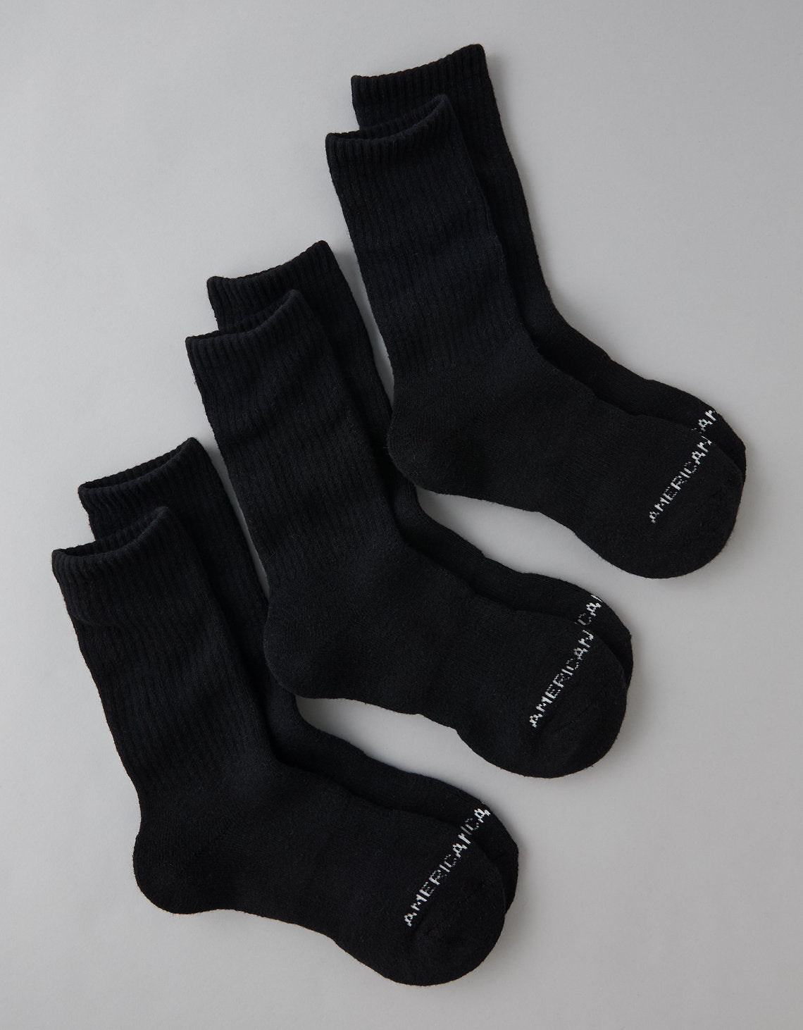 Calcetines tripack Ae Crew - Negro 1225_7973_001_f