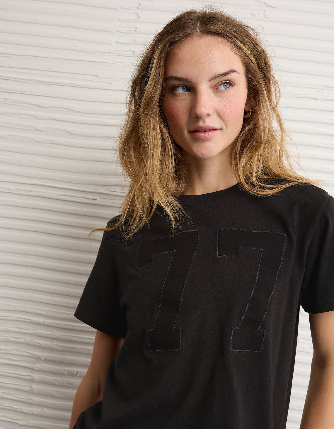 Camiseta con Gráfico Ae - Negro Decolorado 1305_1537_094_of