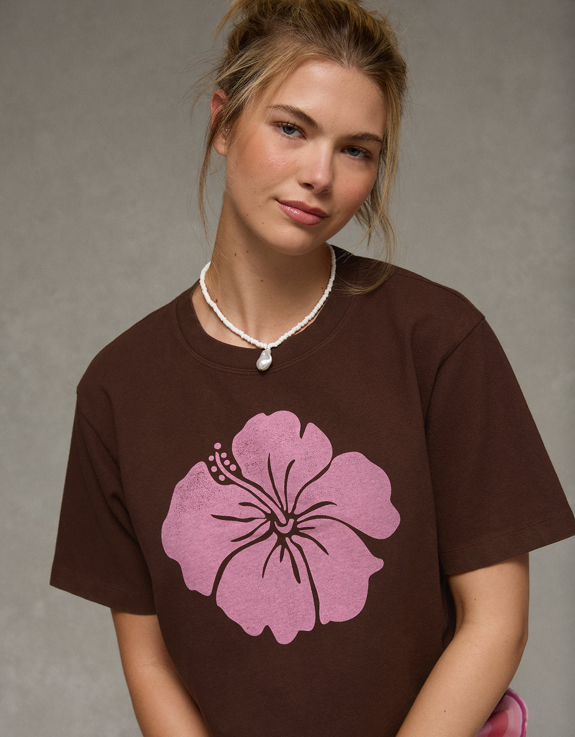 Camiseta Gráfica Ae Boxy - Café 1305_1666_285_of