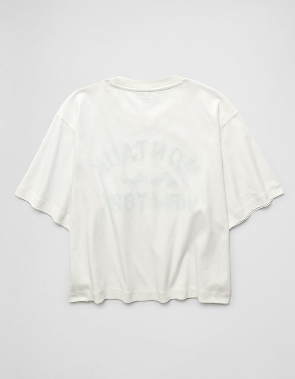 Camiseta Gráfica tipo Boxy Ae - Blanco