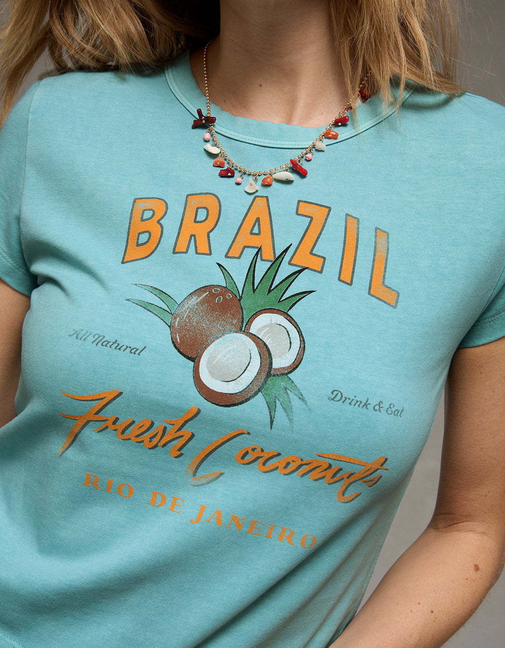 Camiseta gráfica ajustada y recortada de Ae - Azul 1307_1609_272_of