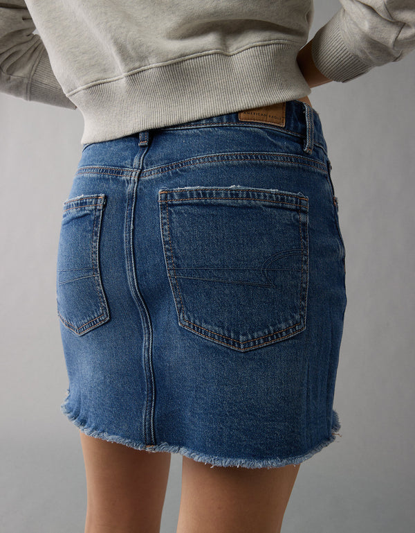 Falda en Denim mini perfecta de cintura alta AE Stretch - Generico