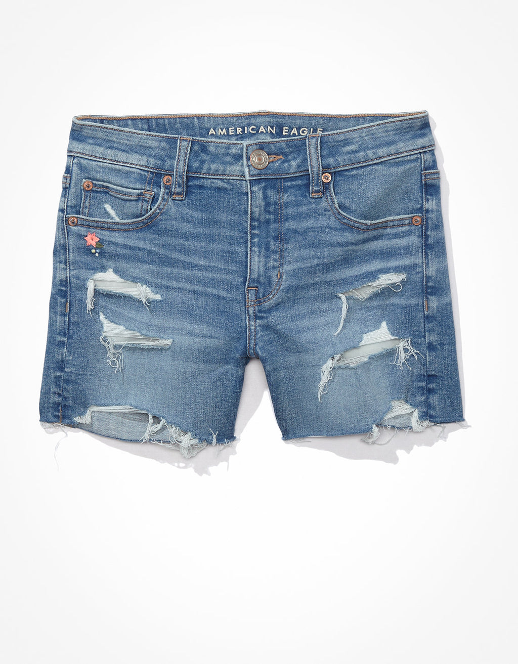 Short AE Ne(x)t Level Denim Midi de tiro bajo - Azul 1332_7351_540_f