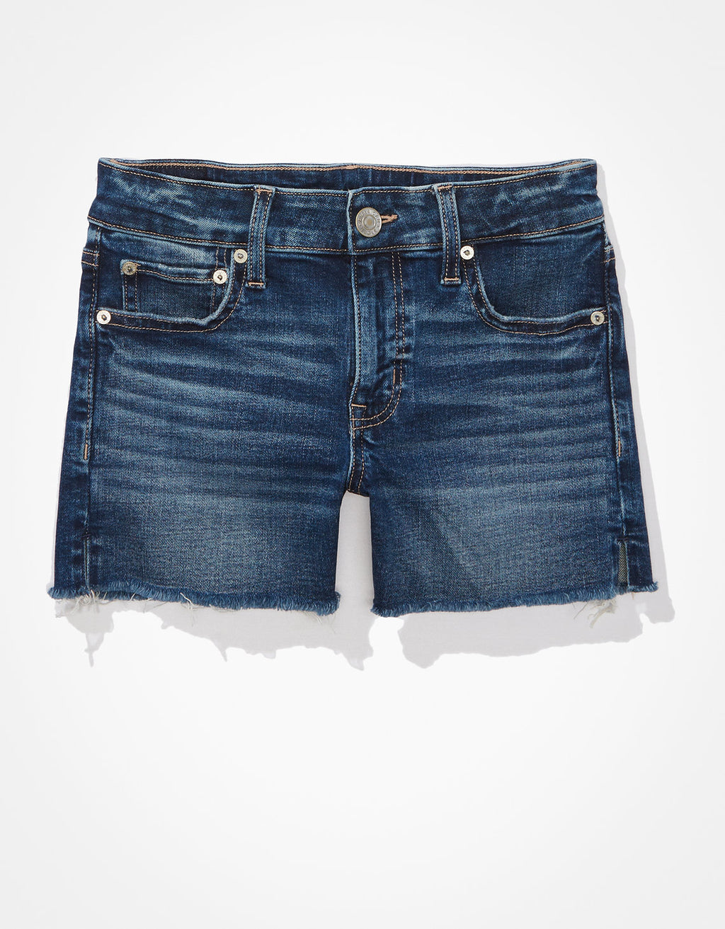 Short Ae midi de mezclilla elástica - Azul 1332_7491_913_f