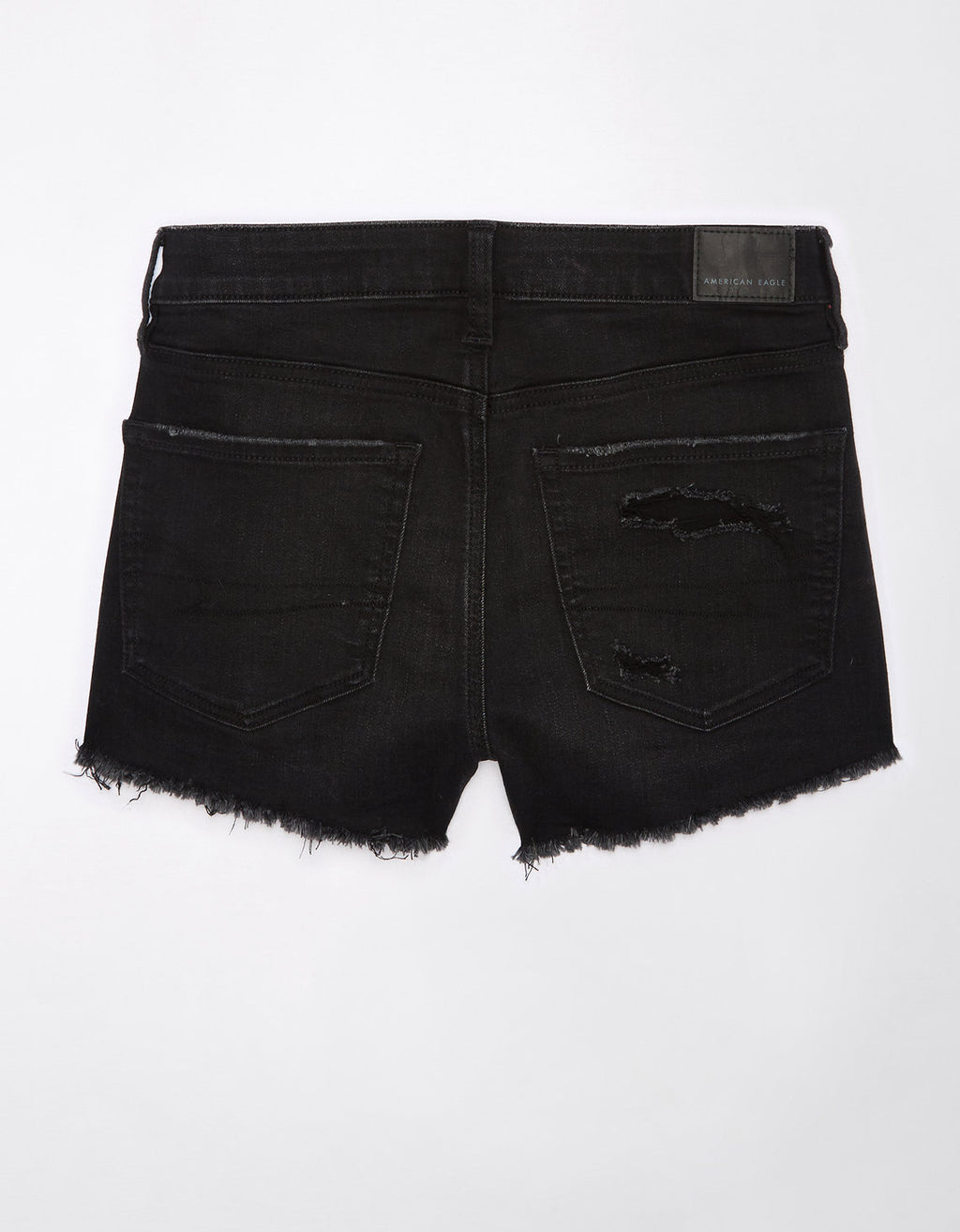 Short Mom AE en denim de tiro alto para mujer - Negro 1333_7747_038_b