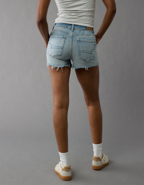 Short súper corto en denim de tiro alto - Generico
