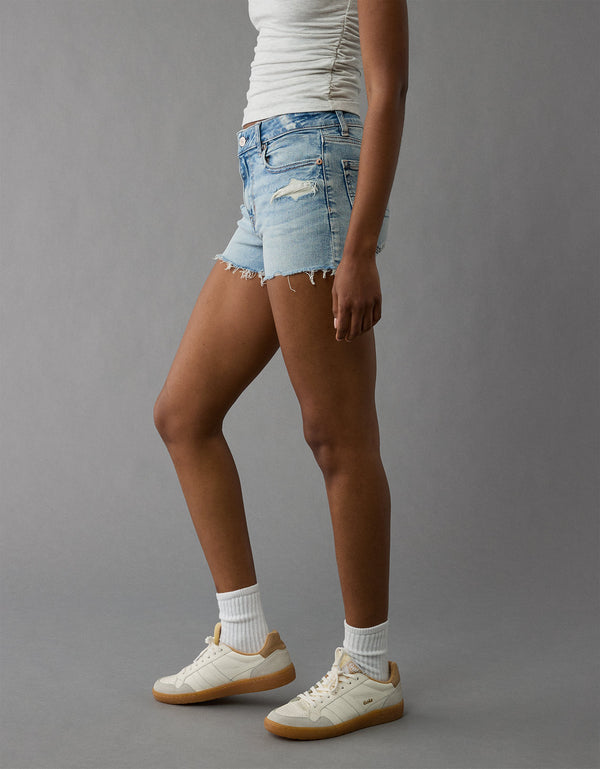 Short súper corto en denim de tiro alto - Generico