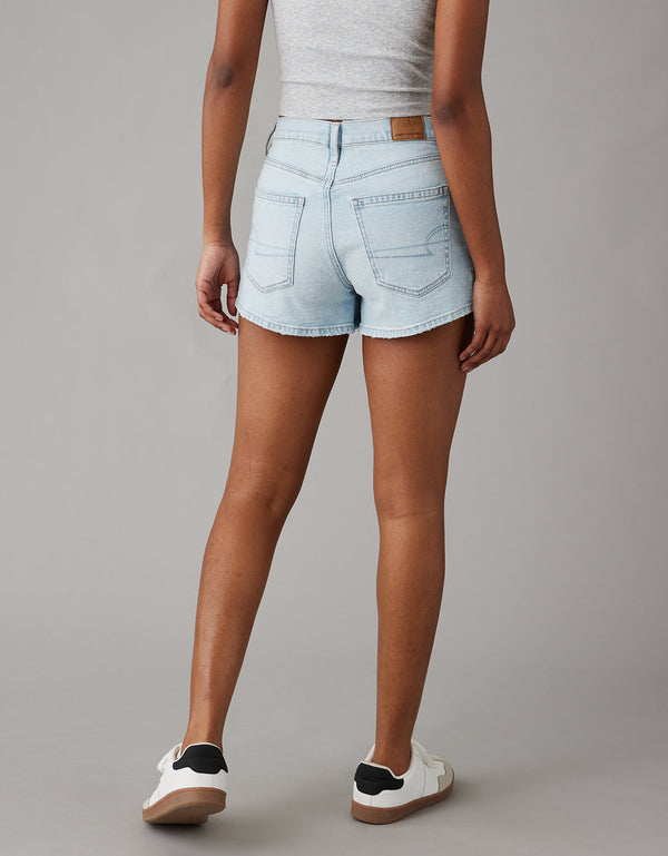 Short Denim de Tiro Alto con rotos Mujer AE - Generico
