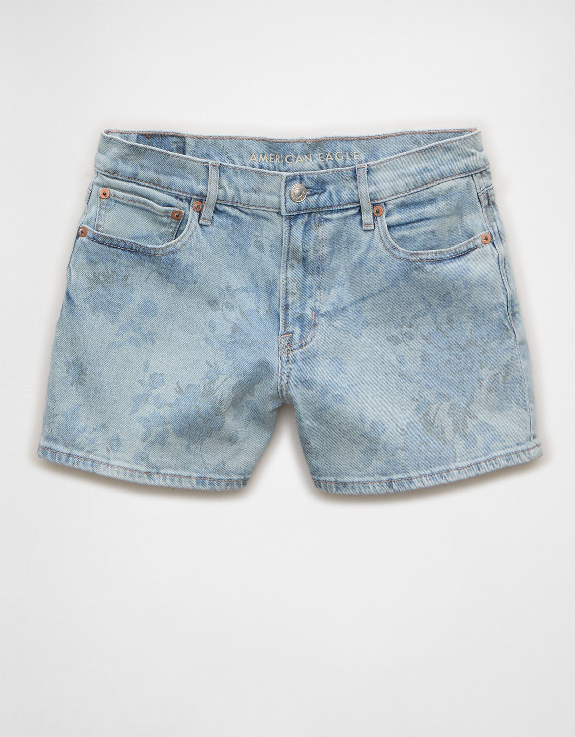 Ae Strigid pantalón corto de mezclilla relajado de tiro alto - Azul 1334_8703_488_f