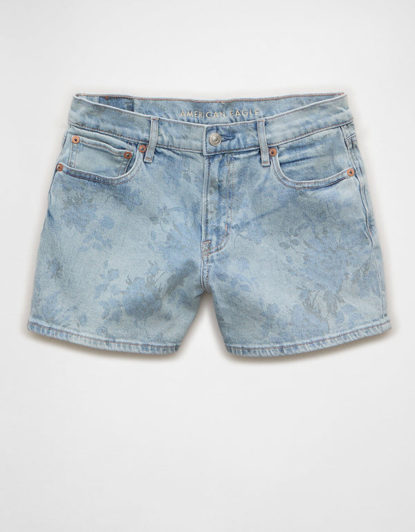 Ae Strigid pantalón corto de mezclilla relajado de tiro alto - Azul