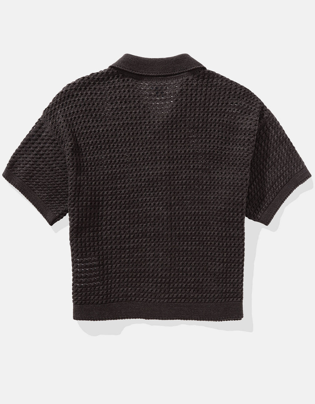 Camisa manga corta tejida de mujer AE - Negro 1340_1453_001_b