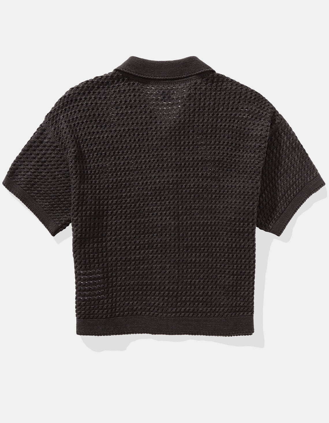 Camisa manga corta tejida de mujer AE - Negro 1340_1453_001_b