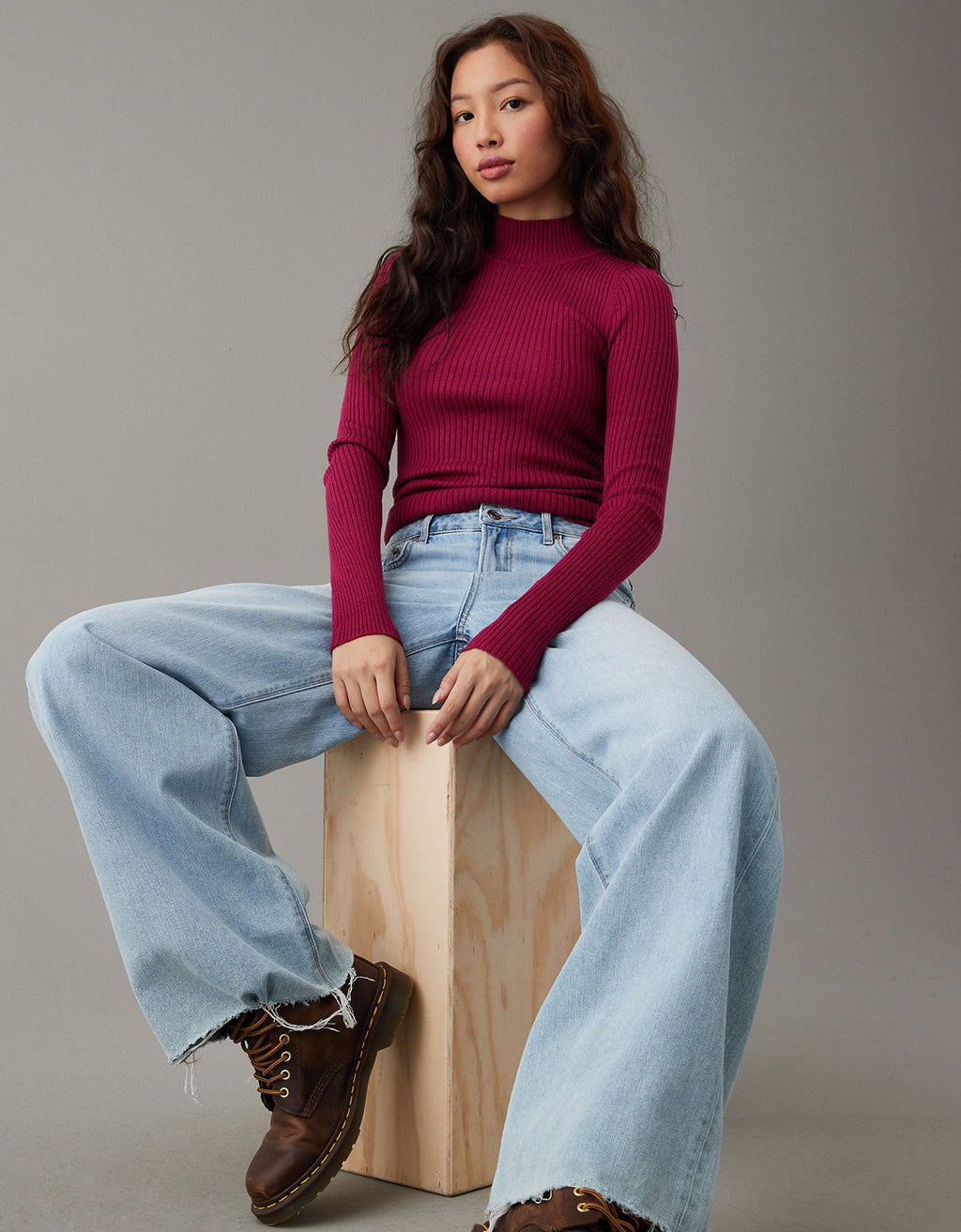 Sweater AE en tejido de punto cuello alto - Generico 1341_1054_647_of