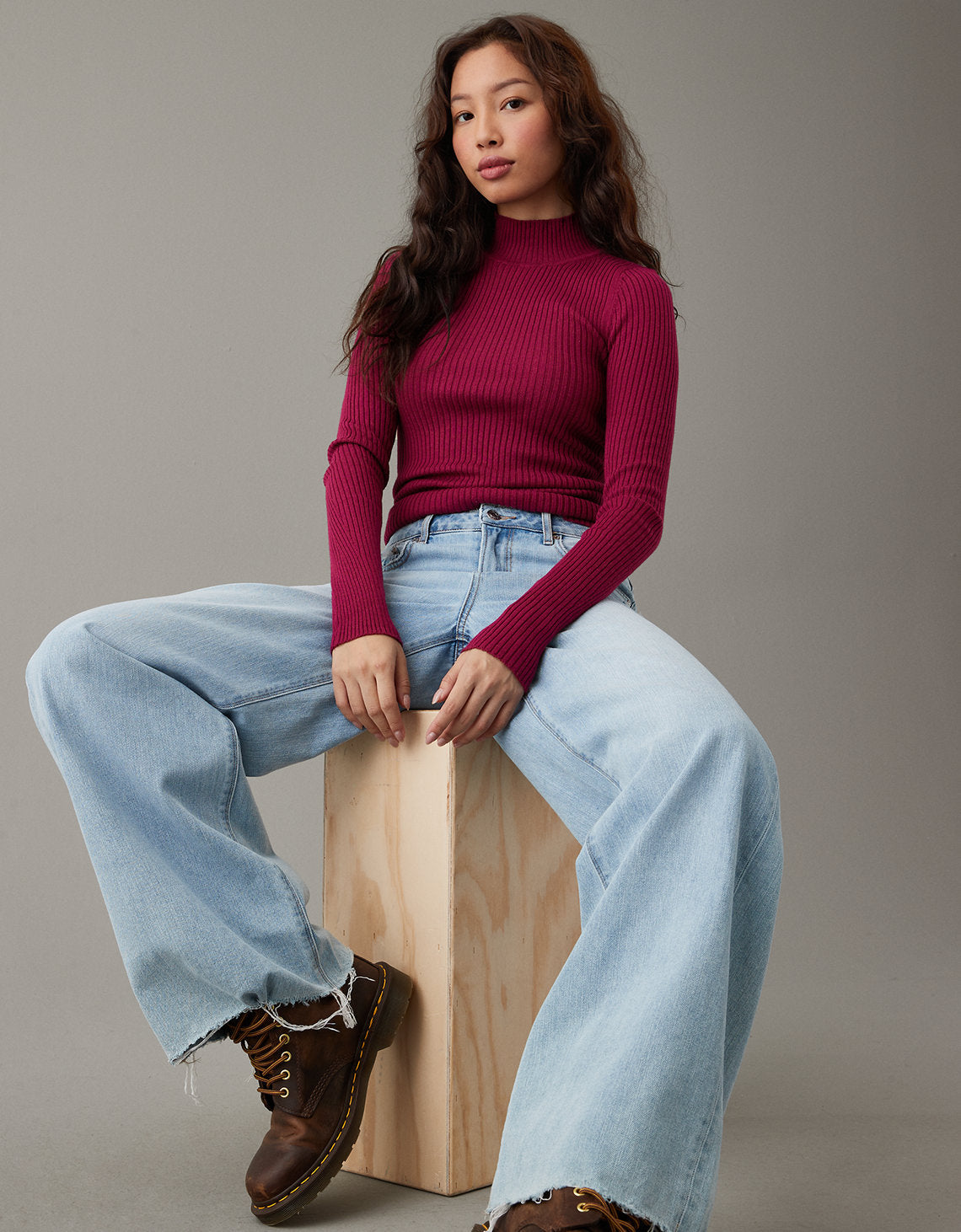 Sweater AE en tejido de punto cuello alto - Generico 1341_1054_647_of