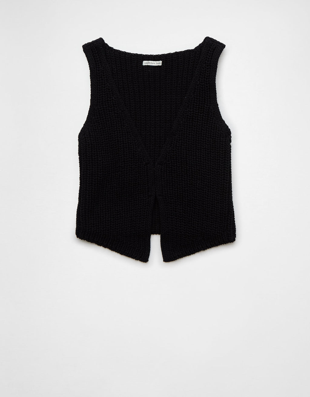 Camiseta sin mangas tipo suéter AE - Negro 1341_1180_001_f