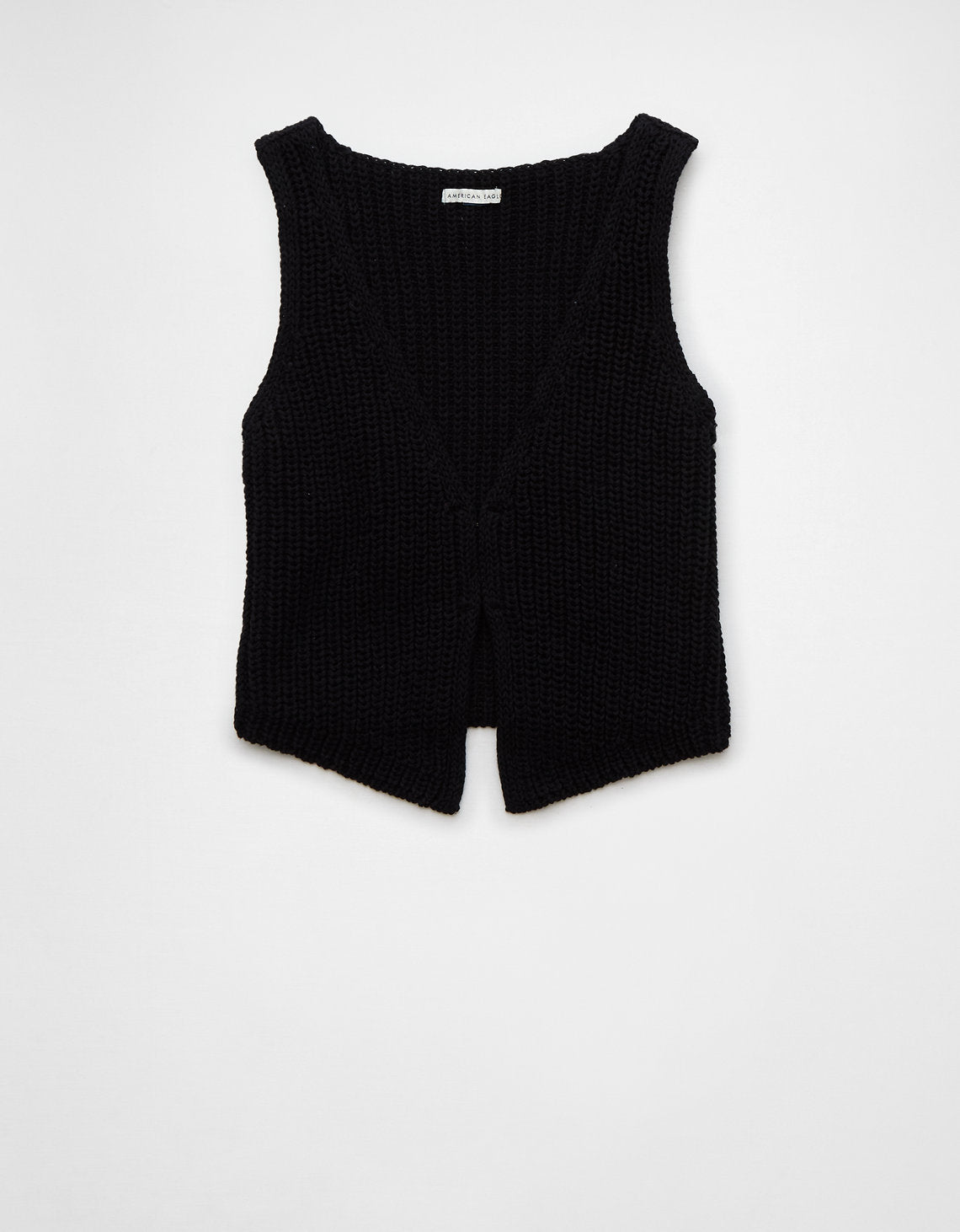 Camiseta sin mangas tipo suéter AE - Negro 1341_1180_001_f
