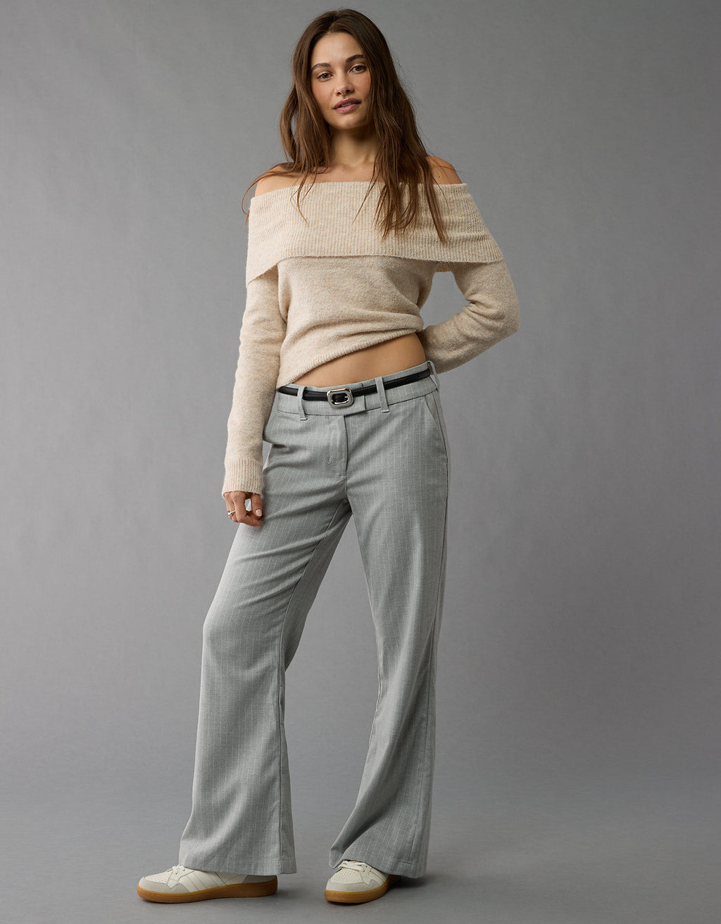 AE Whoa So Soft Suéter con Hombros Caídos - Beige 1341_1322_676_os