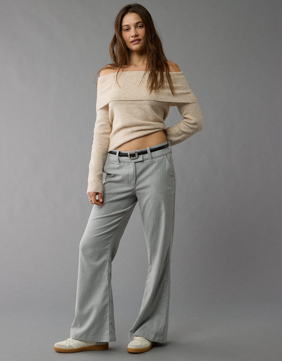 AE Whoa So Soft Suéter con Hombros Caídos - Beige 1341_1322_676_os