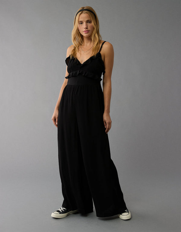 Enterizo con tirantes Mujer AE - Negro
