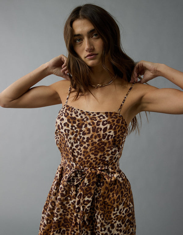 Enterizo Strapless con Cintura Ajustable para Mujer - Café