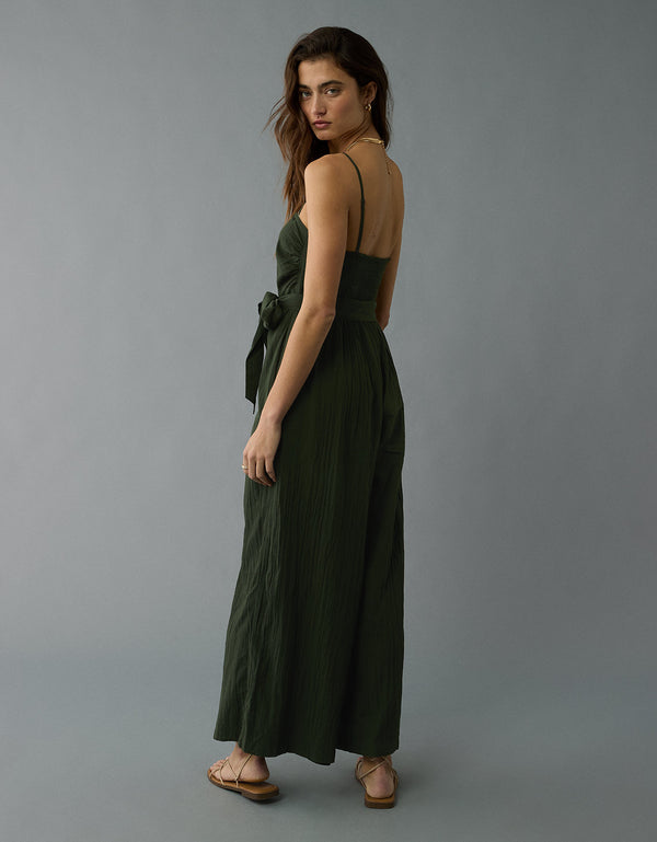 Enterizo Strapless con Cintura Ajustable para Mujer - Verde