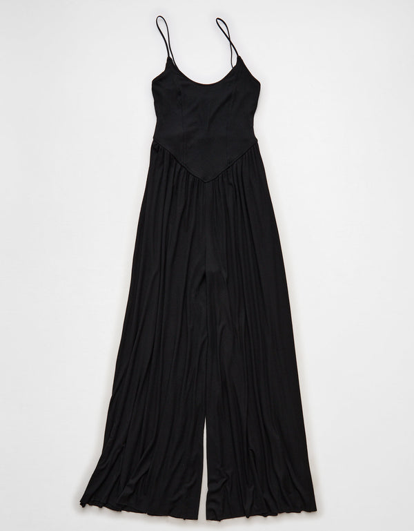 Enterizo Soft & Sexy Wide-Leg Ae - Negro