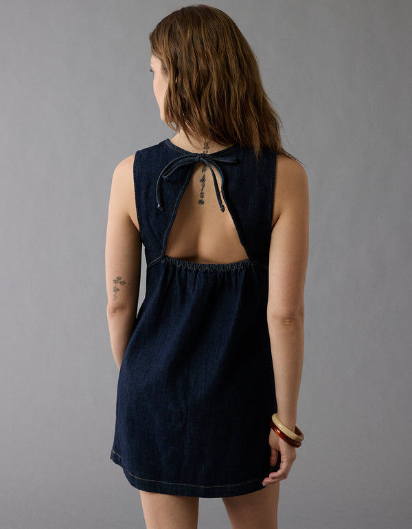 Vestido recto de mujer AE - Azul