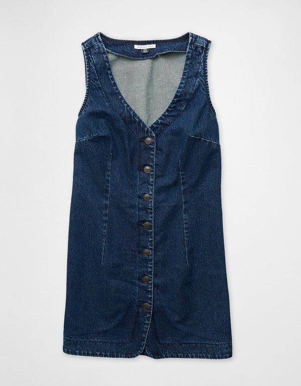 Vestido Mini con Botones al Frente Ae - Generico