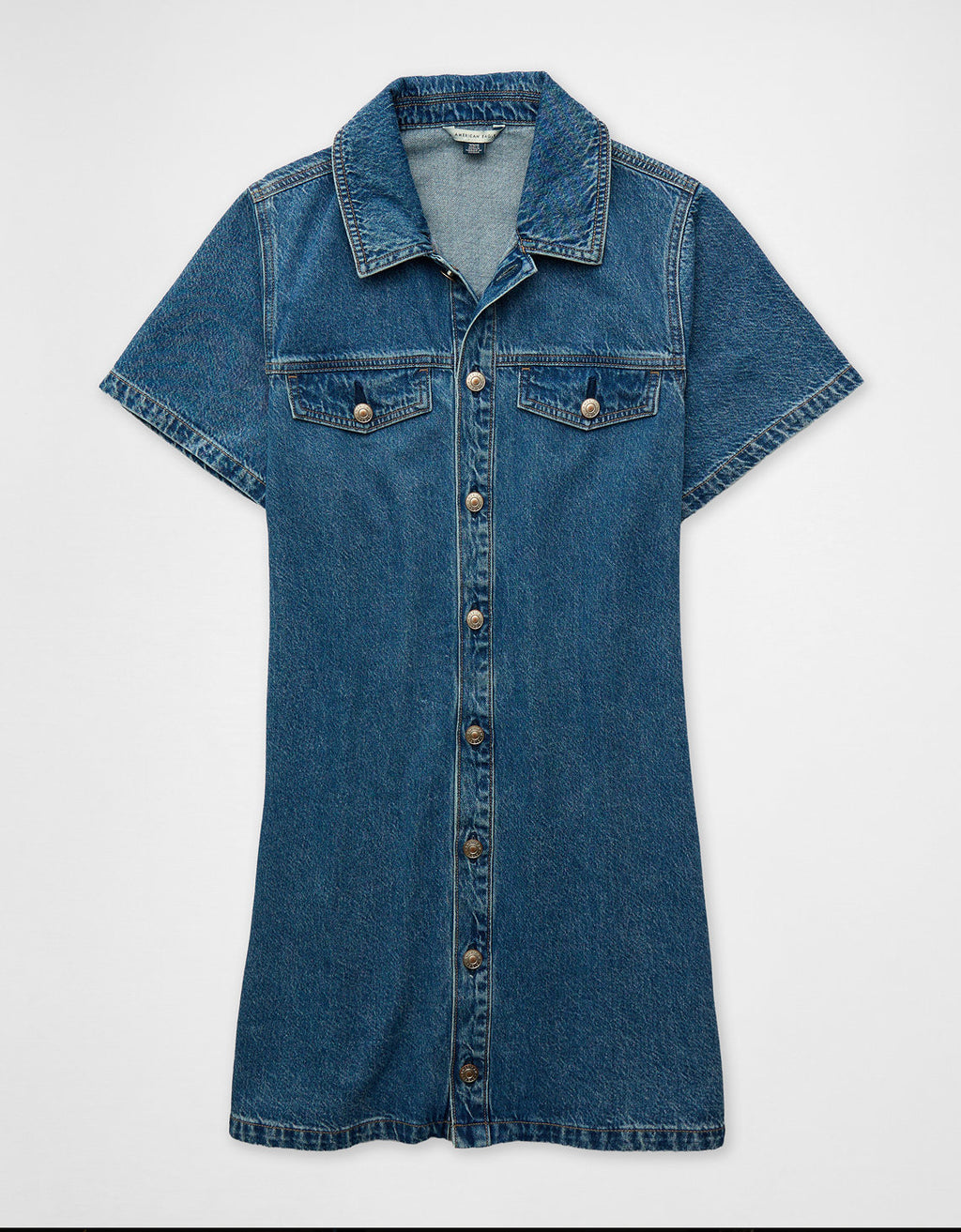 Vestido Mini Tipo Camisa en Denim Ae - Generico 1399_9006_936_f
