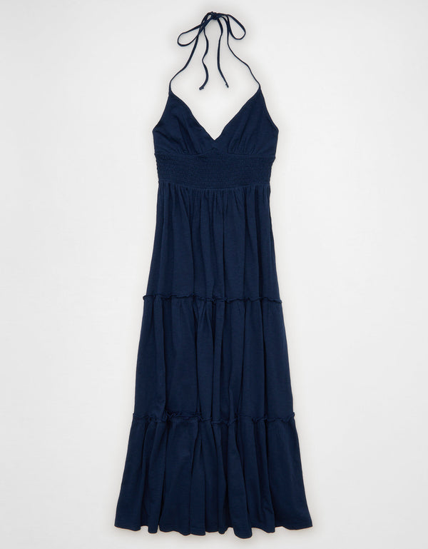 Vestido Midi Halter Sunchaser Ae - Azul