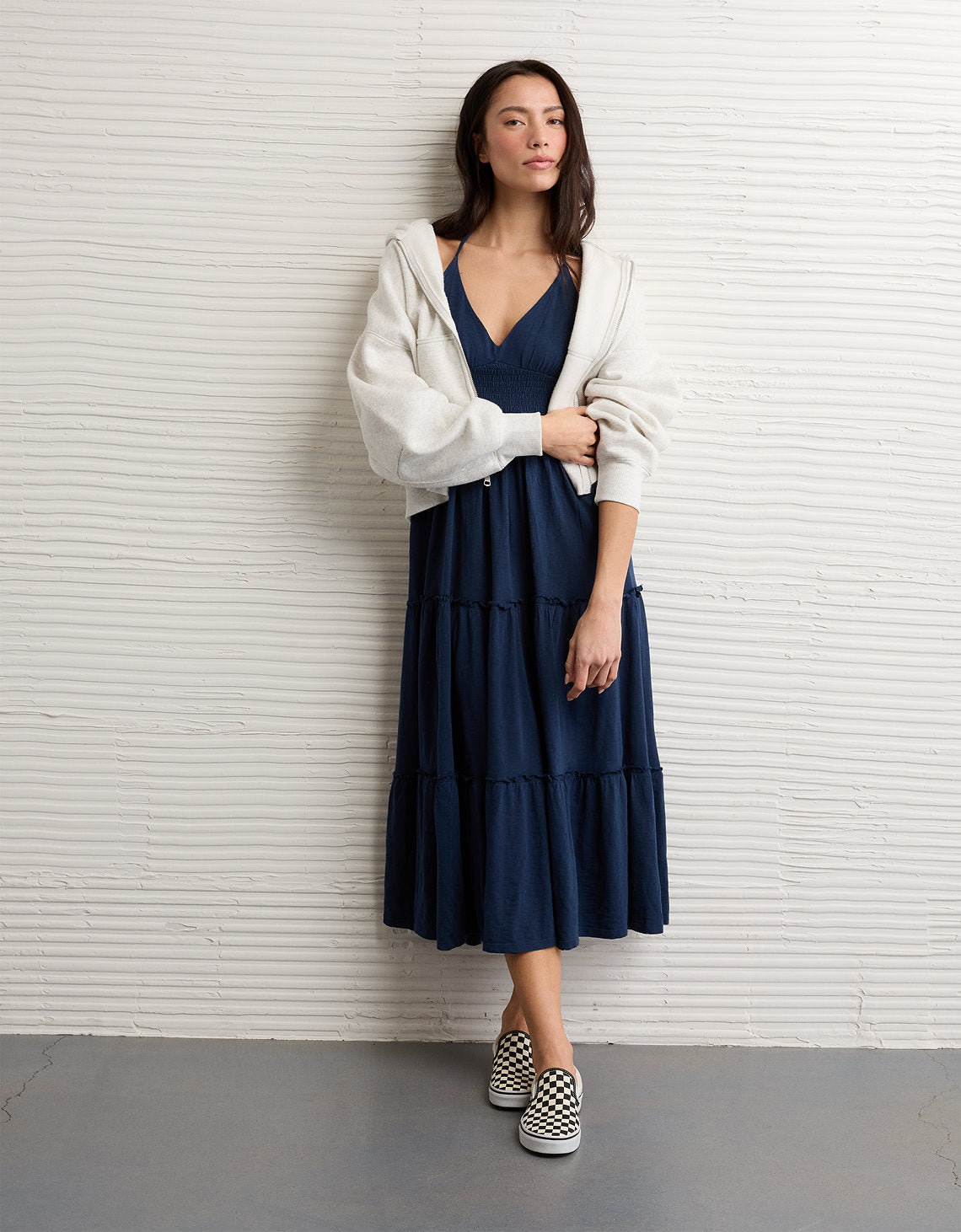 Vestido Midi Halter Sunchaser Ae - Azul 1399_9049_738_os