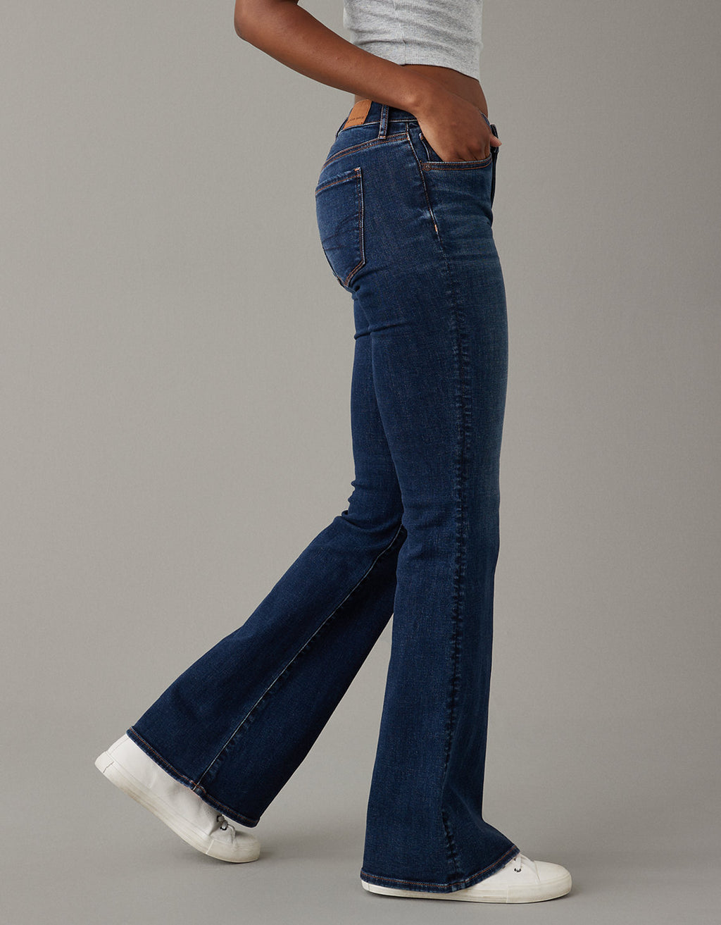 Flare Jean AE Ne(x)t Level de tiro bajo - Azul 1436_4165_451_os