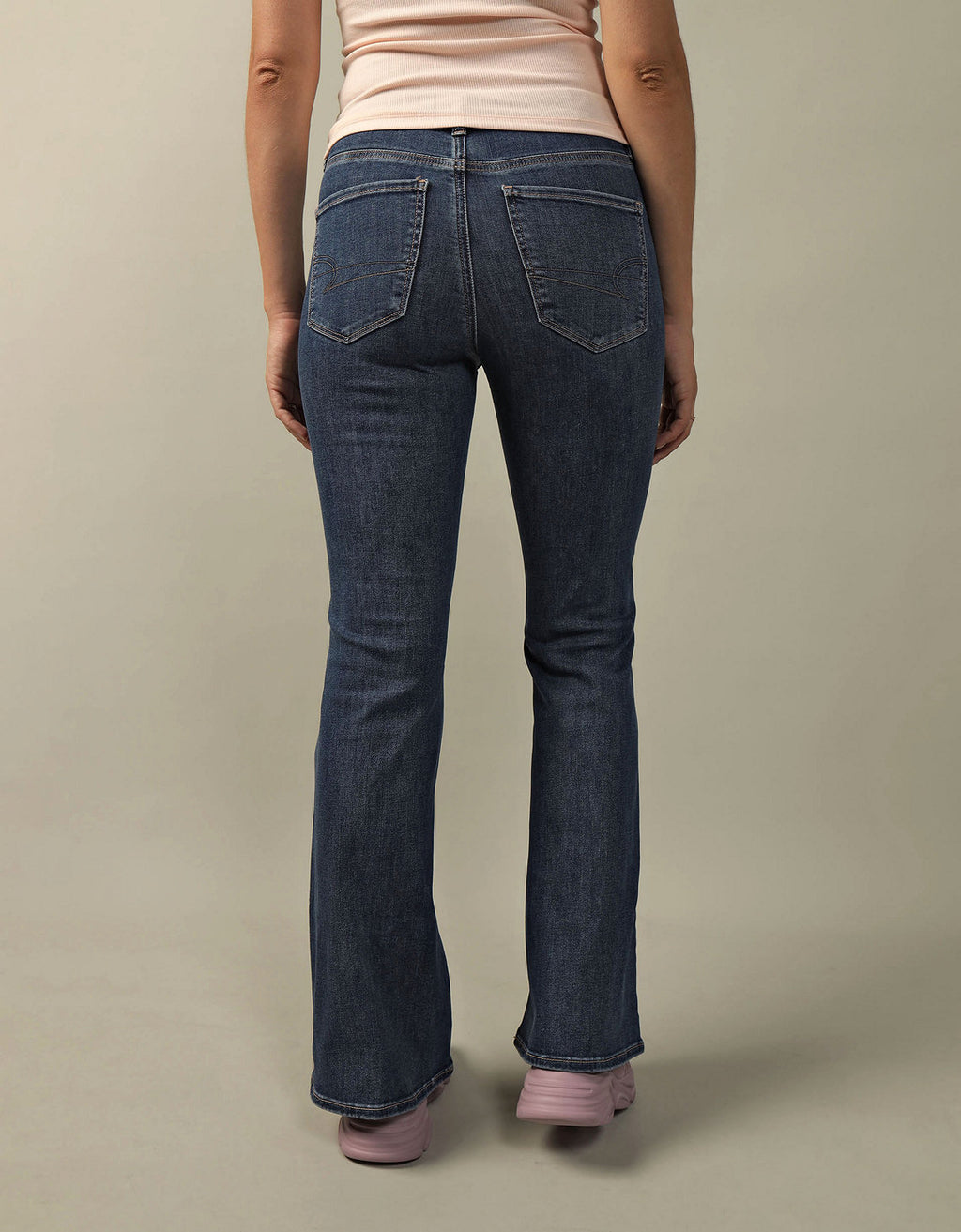 Jean flare de tiro alto de mujer AE - Azul 1436_4542_947_ob