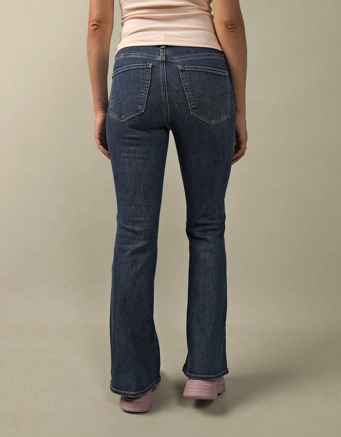Jean flare de tiro alto de mujer AE - Azul 1436_4542_947_ob