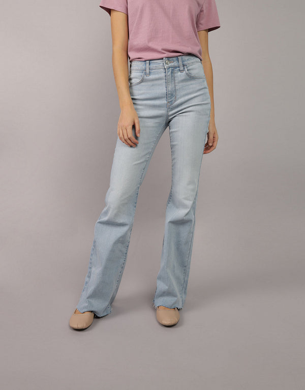 Jean Flare de Tiro Alto para Mujer - Generico
