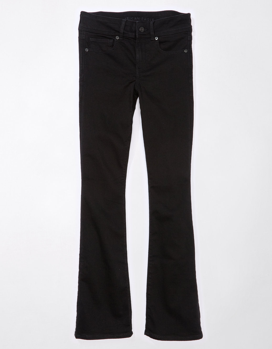 Jean Ae Next Level de tiro bajo Kick Bootcut - Negro 1437_4751_016_f