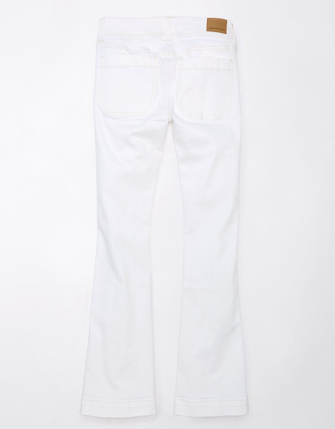 Jean AE de tiro bajo y bota campana para mujer - Blanco 1437_4990_146_b