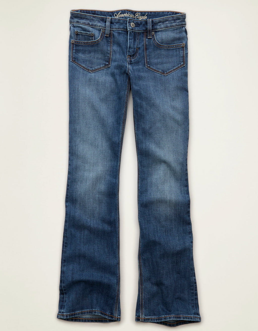 Jeans bootcut ajustados de tiro super bajo - Generico 1437_6305_489_f