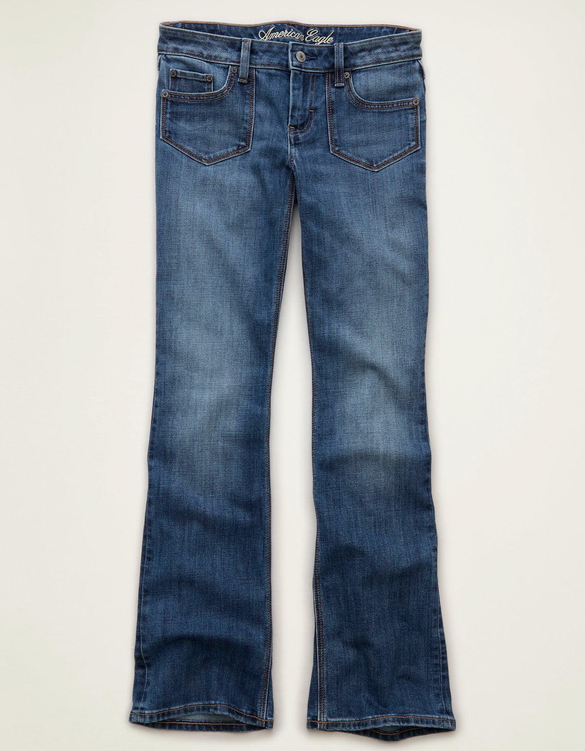 Jeans bootcut ajustados de tiro super bajo - Generico 1437_6305_489_f