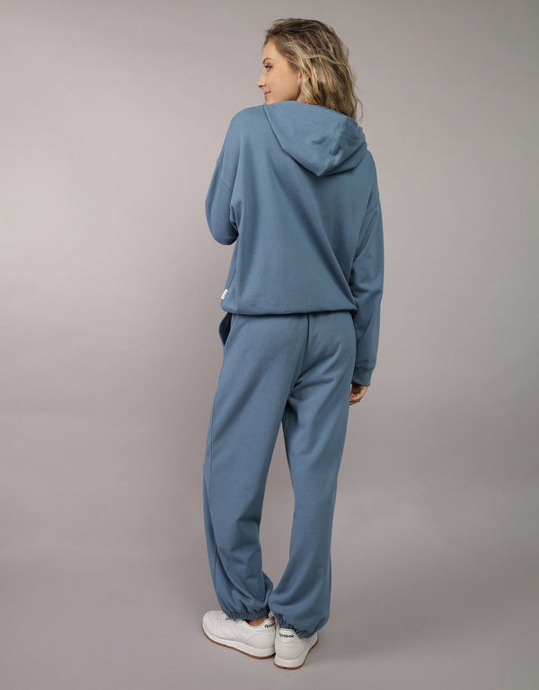 Buzo con capucha de mujer AE - Azul