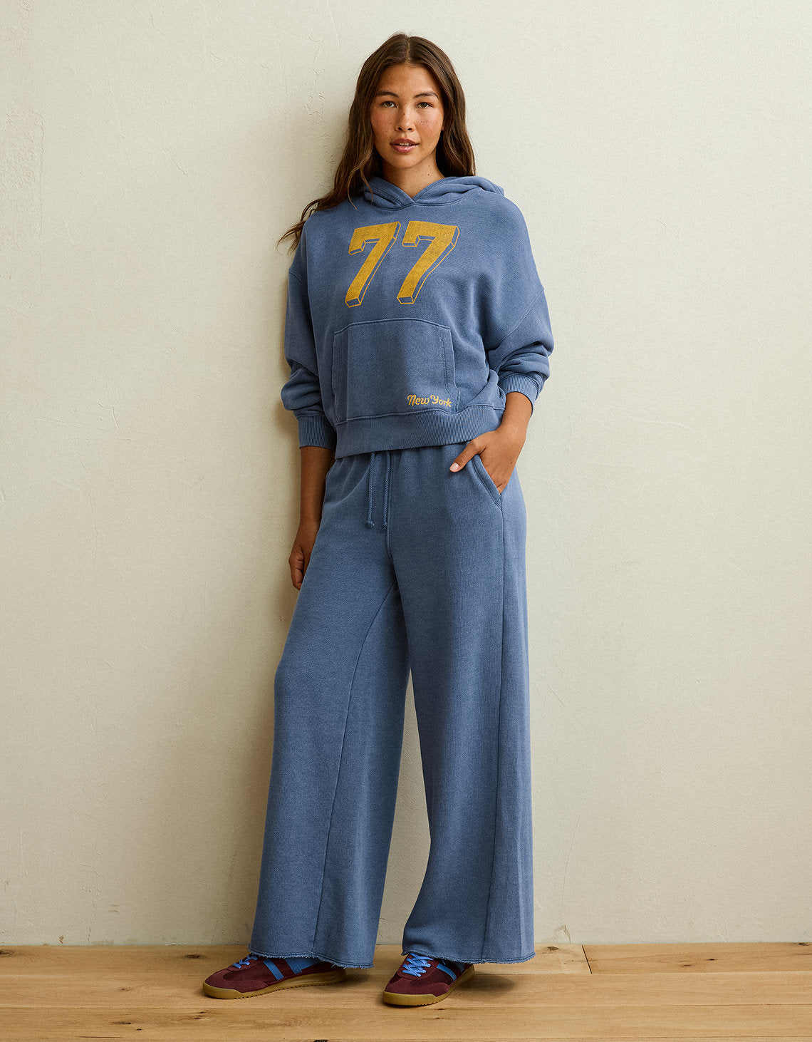 Sudadera con capucha Ae Campus - Azul 1453_3049_911_os