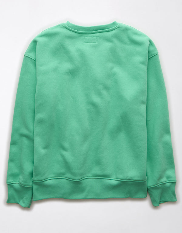 AE Sweatshirt con Cuello Redondo - Verde