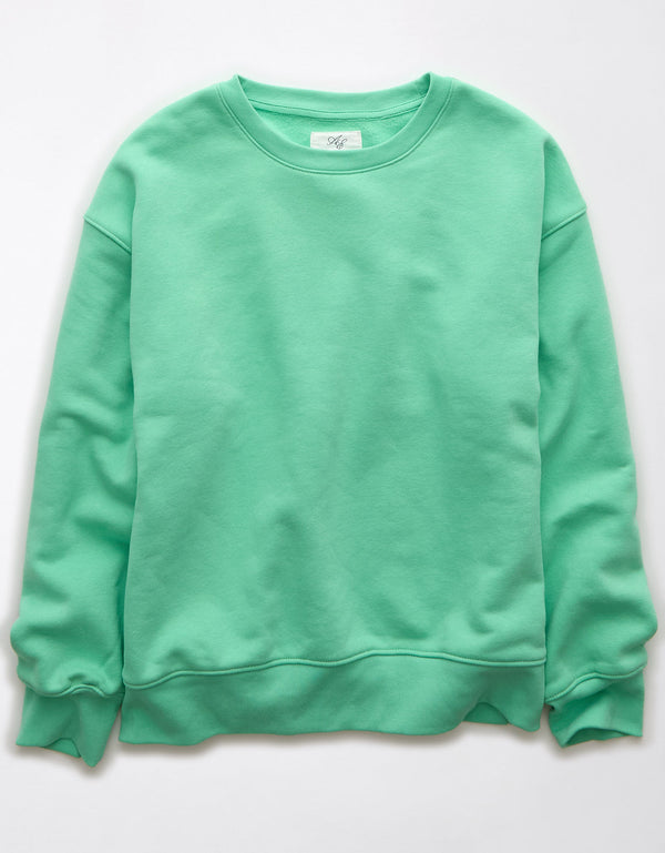 AE Sweatshirt con Cuello Redondo - Verde