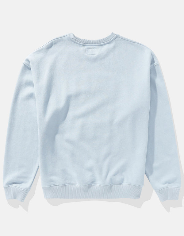 Buzo cuello redondo con gráfico Mujer AE - Azul