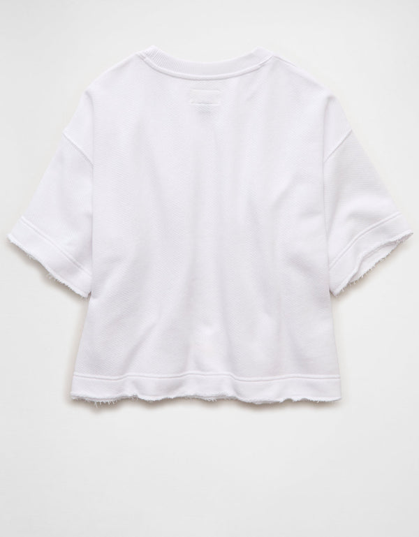 Camiseta Tipo Boxy Ae - Blanco